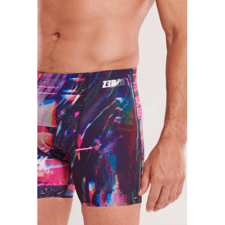ZEROD GLITCHER - Aquashort boxer Natation Homme | Les4Nages