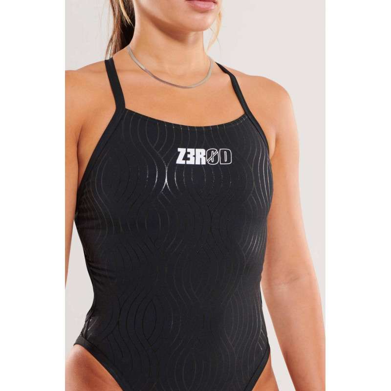 BLACK SWELL - Maillot de bain Natation Femme 1 pièce Zerod | Les4Nages