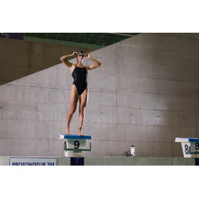 ZEROD BLACK SWELL - Maillot de bain Natation Femme 1 pièce