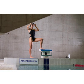 ZEROD BLACK SWELL - Maillot de bain Natation Femme 1 pièce