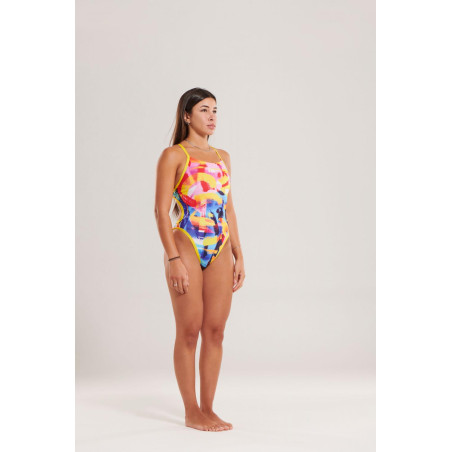 BRUSHWAVE - Maillot de bain Natation Femme 1 pièce Zerod | Les4Nages