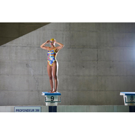 ZEROD BRUSHWAVE - Maillot de bain Natation Femme 1 pièce | Les4Nages