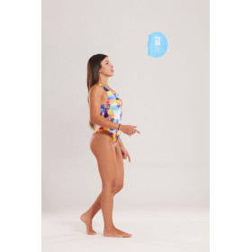 SCULPT BRUSHWAVE - Maillot de bain Natation Femme 1 pièce Zerod