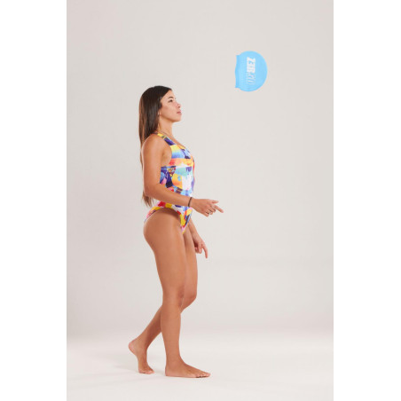 SCULPT BRUSHWAVE - Maillot de bain Natation Femme 1 pièce Zerod | Les4Nages