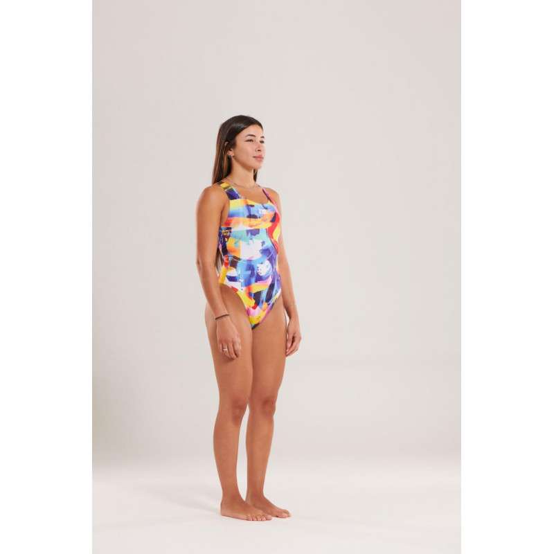 SCULPT BRUSHWAVE - Maillot de bain Natation Femme 1 pièce Zerod | Les4Nages