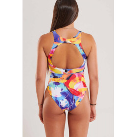 SCULPT BRUSHWAVE - Maillot de bain Natation Femme 1 pièce Zerod