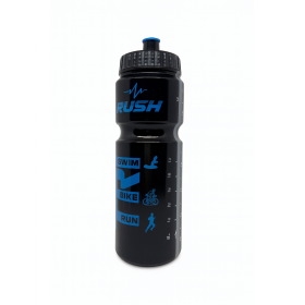 Bidon TRIATHLON RUSH - Black Shiny BLUE - 750ml
