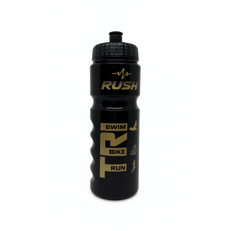 Bidon TRIATHLON RUSH - Black Shiny GOLD - 750ml | Les4Nages