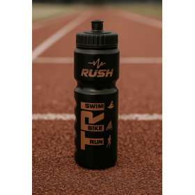 Bidon TRIATHLON RUSH - Black Shiny GOLD - 750ml