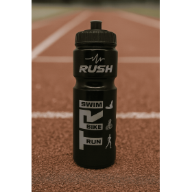 Bidon TRIATHLON RUSH - Black Shiny SILVER - 750ml