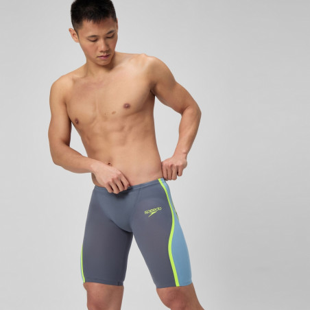SPEEDO FastSkin LZR PURE INTENT 2.0 JAMMER - GREY BLUE - Jammer Natation Competition Homme | Les4Nages