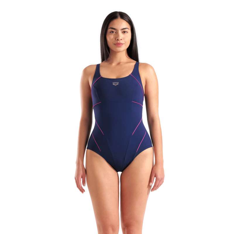 Arena BODYLIFT JEWEL R Navy FAIRY ROSE - Maillot Natation Arena Aquagym | Les4Nages
