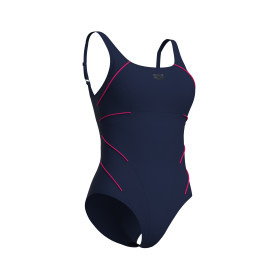 Arena BODYLIFT JEWEL R Navy FAIRY ROSE - Maillot Natation Arena Aquagym