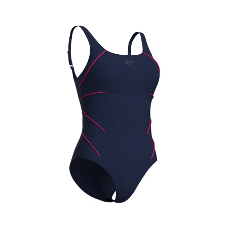 Arena BODYLIFT JEWEL R Navy FAIRY ROSE - Maillot Natation Arena Aquagym | Les4Nages