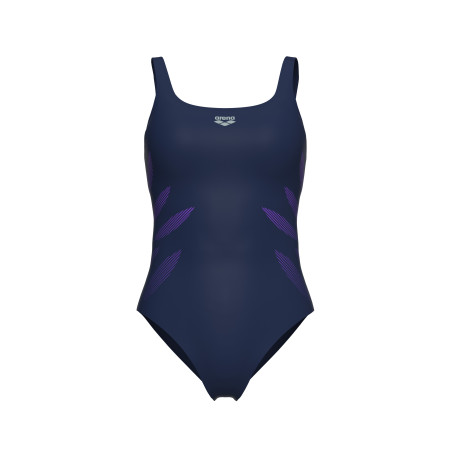 Arena Bodylift MILENA Wing Back NAVY - Maillot Natation Arena Aquagym et aquafitness | Les4Nages