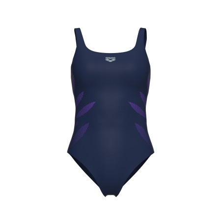 Arena Bodylift MILENA Wing Back NAVY - Maillot Natation Arena Aquagym et aquafitness | Les4Nages