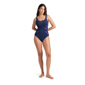 Arena Bodylift MILENA Wing Back NAVY - Maillot Natation Arena Aquagym et aquafitness