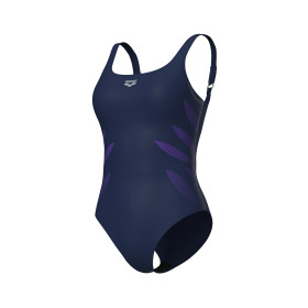 Arena Bodylift MILENA Wing Back NAVY - Maillot Natation Arena Aquagym et aquafitness