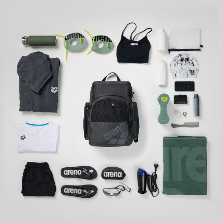 ARENA ONE GO BACKPACK 35L BLACK- Sac à Dos Natation et Piscine | Les4Nages