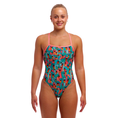 Funkita Swan See Swan - Strapped In - Maillot femme 1 pièce | Les4Nages
