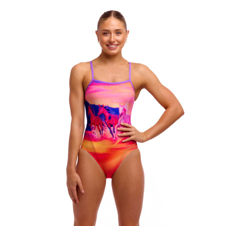 Funkita Go Riding - Single Strap - Maillot femme 1 pièce | Les4Nages