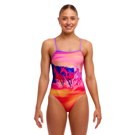 Funkita Go Riding - Single Strap - Maillot femme 1 pièce | Les4Nages