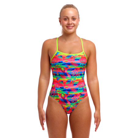 Funkita Free Foliage - Single Strap - Maillot femme 1 pièce | Les4Nages