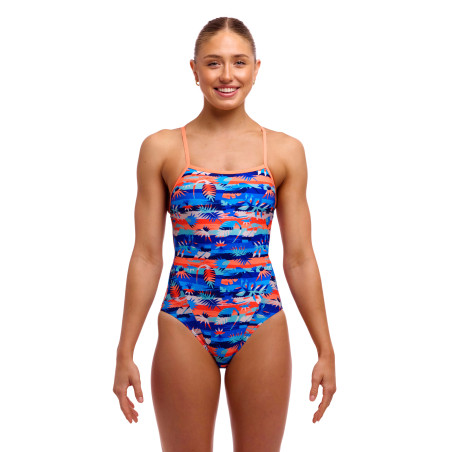 Funkita Forever Fossil - Single Strap - Maillot femme 1 pièce | Les4Nages