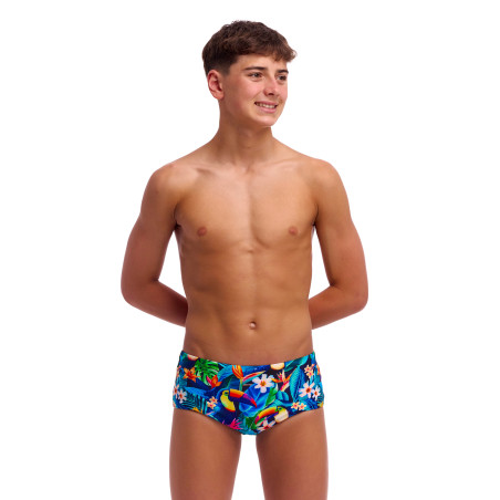 Funky Trunks Birdie Wordie - Sidewinder - Boxer garçon | Les4Nages