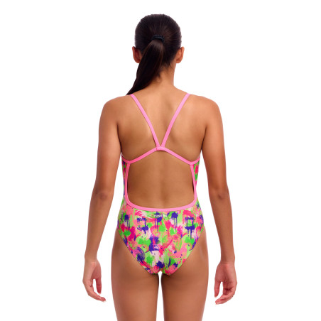 Funkita Splat Spot - Single Strap - Maillot fille 1 pièce | Les4Nages