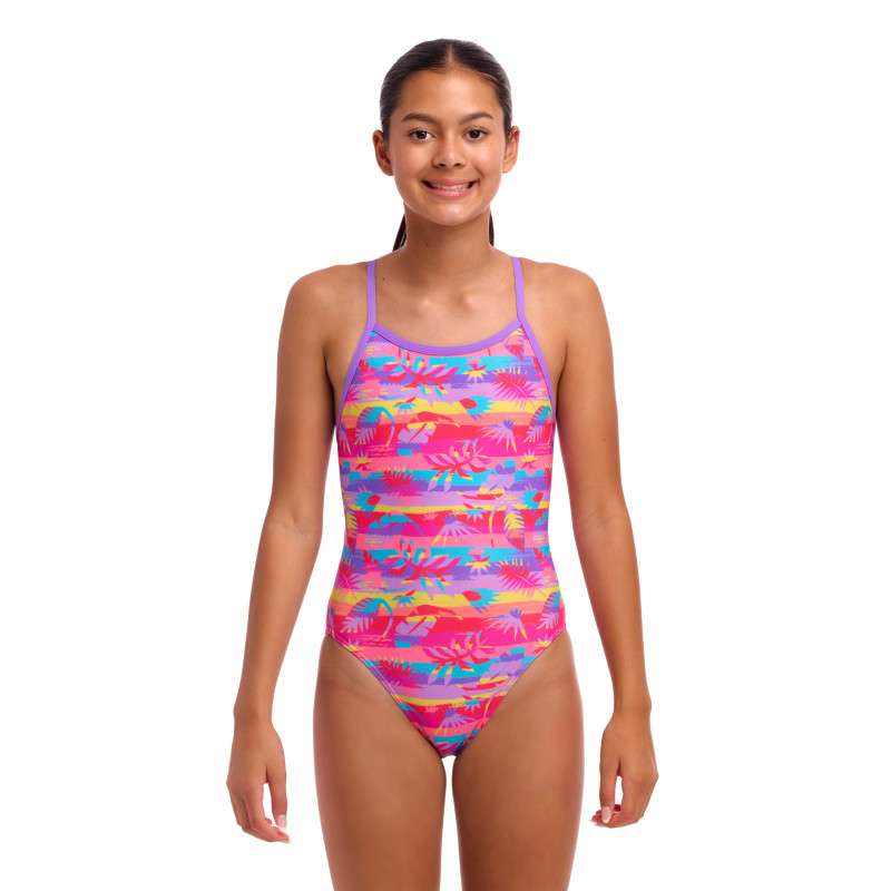 Funkita Leave In - Single Strap - Maillot fille 1 pièce | Les4Nages