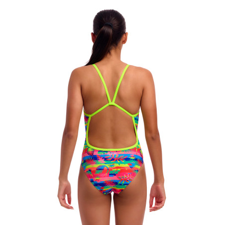 Funkita Free Foliage - Single Strap - Maillot fille 1 pièce | Les4Nages