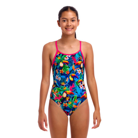 Funkita Birdie Bird - Single Strap - Maillot fille 1 pièce | Les4Nages