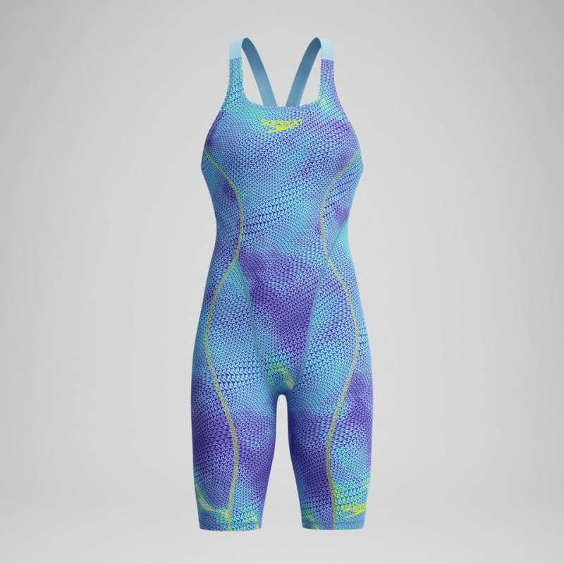 SPEEDO Fastskin LZR IGNITE OpenBack Kneeskin Dos Ouvert - Black - Combinaison Natation Competition Femme | Les4Nages