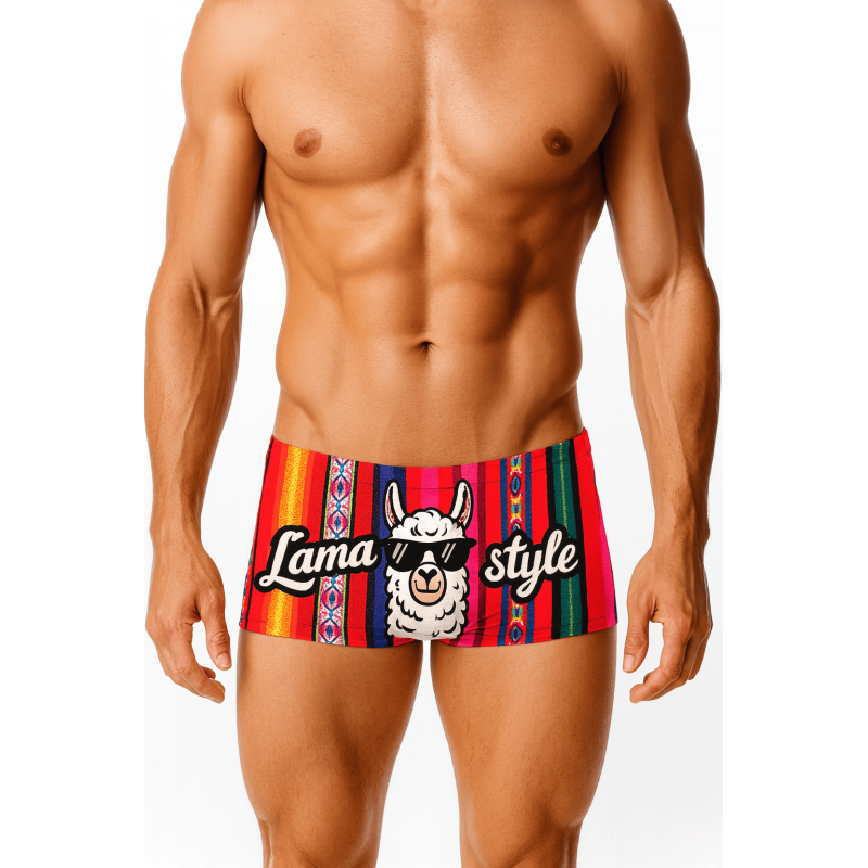 SWEAMS TRUNKS LAMA STYLE - Boxer homme | Les4Nages
