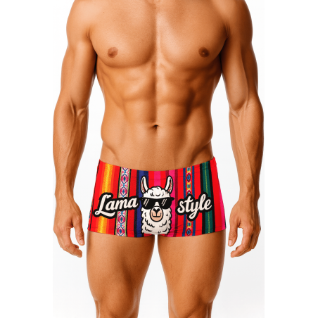 SWEAMS TRUNKS LAMA STYLE - Boxer homme | Les4Nages