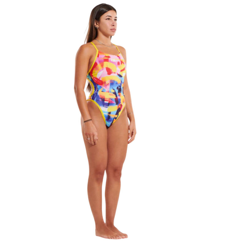 ZEROD BRUSHWAVE - Maillot de bain Natation Femme 1 pièce | Les4Nages