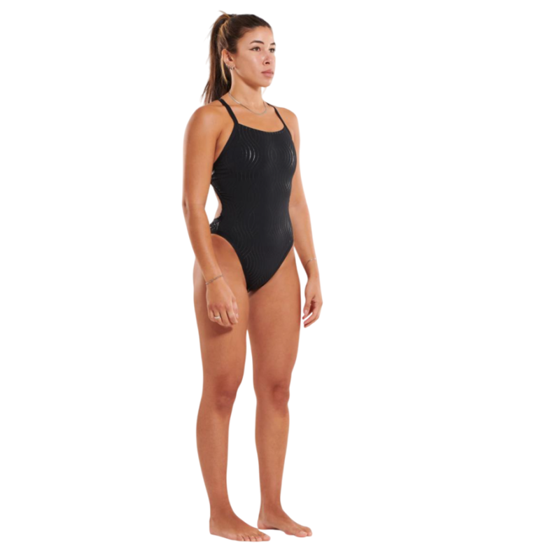 ZEROD BLACK SWELL - Maillot de bain Natation Femme 1 pièce | Les4Nages