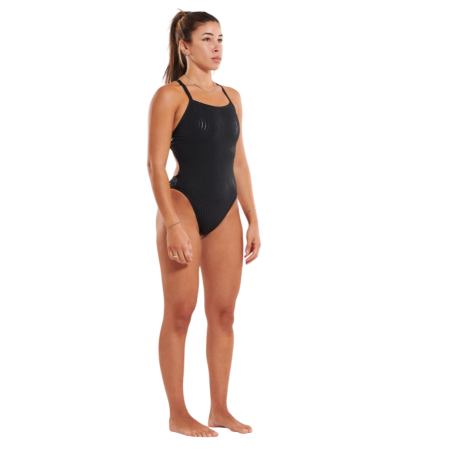 ZEROD BLACK SWELL - Maillot de bain Natation Femme 1 pièce | Les4Nages
