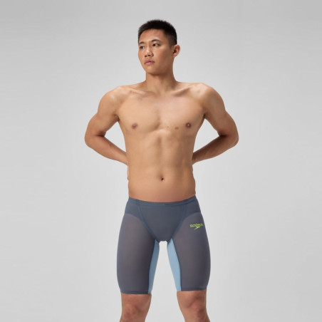 SPEEDO FastSkin LZR PURE VALOR 2.0 JAMMER - GREY BLUE - Jammer Natation Competition Homme | Les4Nages