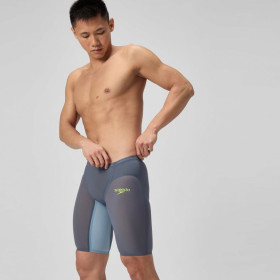 SPEEDO FastSkin LZR PURE VALOR 2.0 JAMMER - GREY BLUE - Jammer Natation Competition Homme