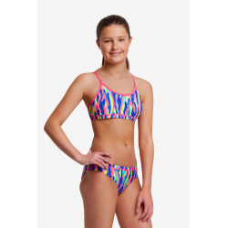 Maillot FUNKITA Fille (8-14ans) Wing Tips - Racerback 2 pieces 