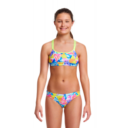 Maillot FUNKITA Fille (8-14ans) Swirl Stopper - Criss Cross 2 pieces 