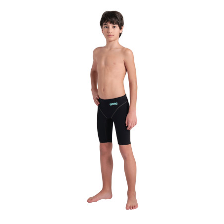  ARENA PowerSkin IMPULSO Junior Garçon ( 6 à 14 ans) - Black Teal - Jammer Natation compétition | Les4Nages