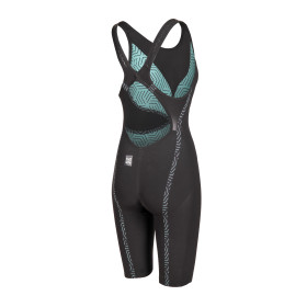 ARENA VELOCE Dos Ouvert (Open Back ) Black Teal - Combinaison Natation Femme
