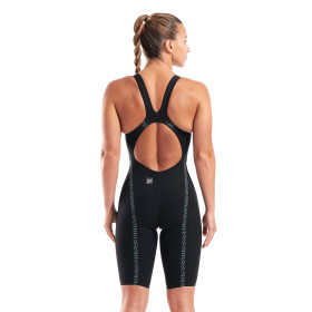 ARENA VELOCE Dos Ouvert (Open Back ) Black Teal - Combinaison Natation Femme