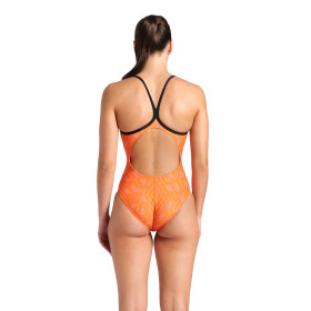 Arena ESCAPE Lightdrop TEAM ORANGE - Maillot Natation Femme 1 piece