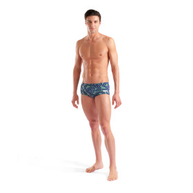 Arena ESCAPE Swim Low Waist Short Team BLUE GREEN - Boxer Natation Homme
