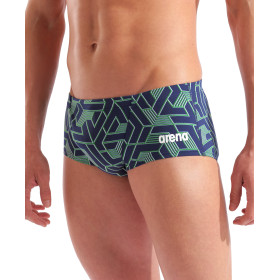 Arena ESCAPE Swim Low Waist Short Team BLUE GREEN - Boxer Natation Homme