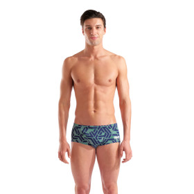 Arena ESCAPE Swim Low Waist Short Team BLUE GREEN - Boxer Natation Homme